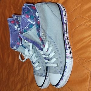 Converse Double Upper Zipper Back shoes